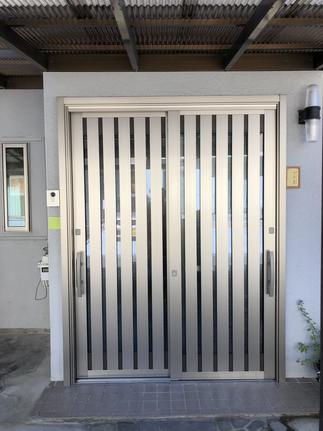 玄関引き戸交換