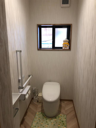 施工後のトイレ