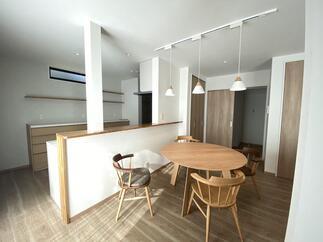 施工後…（和室＋居間）をLDKへ　※キッチン部分