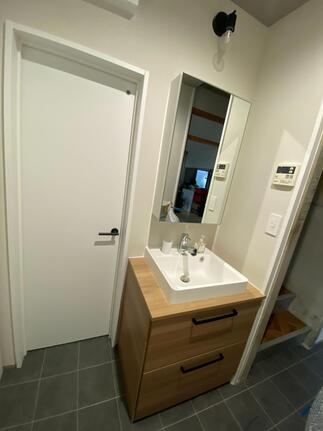 施工後の洗面所