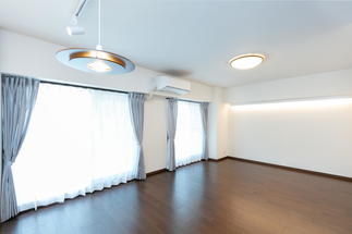 開放的なリビングダイニング