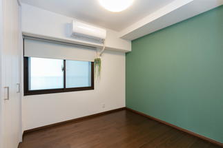 寝室にはリラックスできる緑を