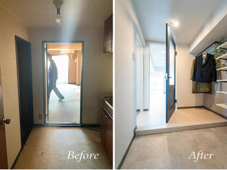 あったらいいなが全てある明るい玄関まわり