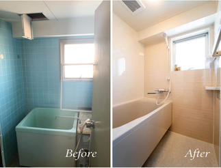 ユニットバス風の浴室