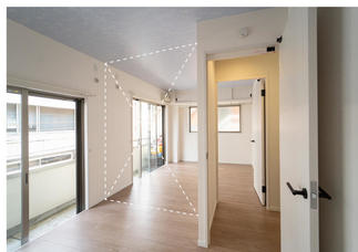 洋室は将来2部屋へ（みらい壁）