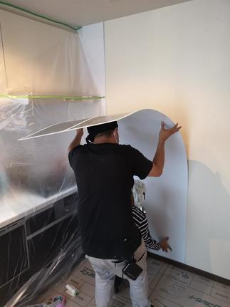 工事中_パネルはり