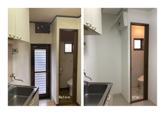 １階キッチン勝手口