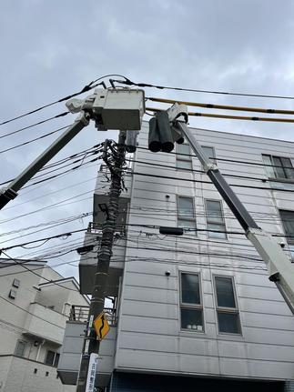 外壁工事前の安全対策！