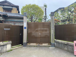 両開き門扉／after