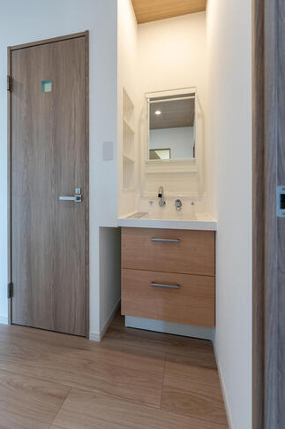 あったら便利な廊下にある洗面