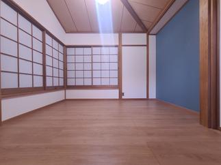 和室をフローリング化して壁もクロス貼替