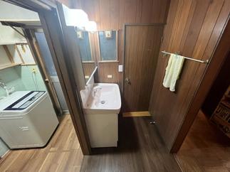 広くなった洗面化粧台