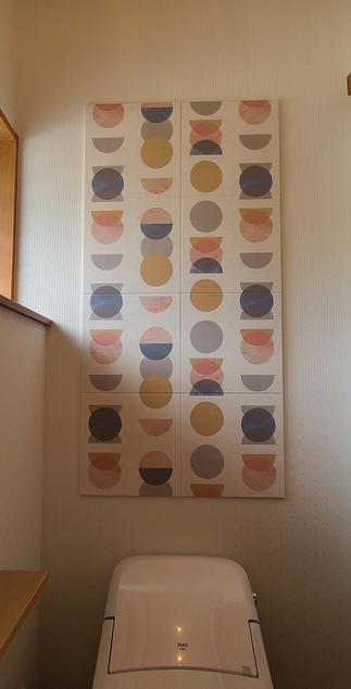 トイレには可愛いエコカラットを貼りました！