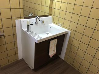 収納量がアップして綺麗になった洗面化粧台