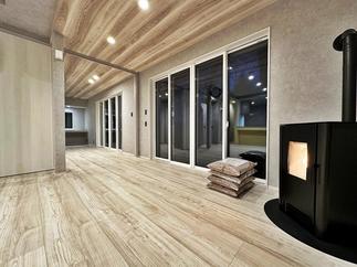 おしゃれなペレットストーブを設置