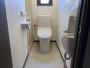 LIXILアメージュシャワートイレへ取替しました（甲斐市）