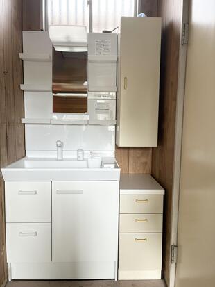 LIXIL洗面台、快適でエコな「オフトフィット」にリフォームしました（甲斐市）
