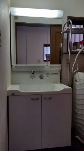 こちらが洗面化粧台のリフォーム写真です。【AFTER】