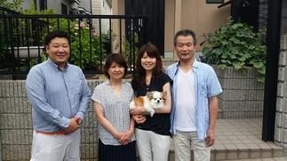 リフォーム完成後の記念撮影