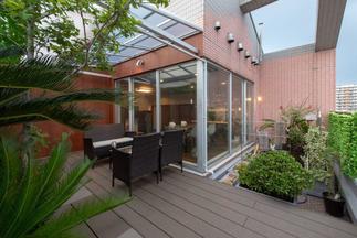 リゾートホテルのようなバルコニー