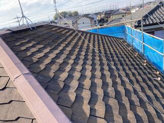 屋根塗装工事前