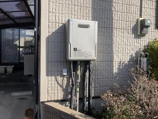 長年使っていたガス給湯器を交換