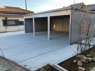 納屋解体しガレージへ