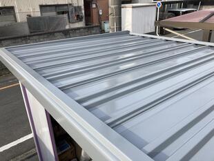 色あせした物置を塗装しました！