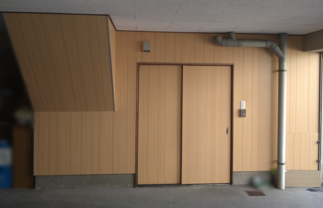 ビルトインガレージ壁補修　AFTER