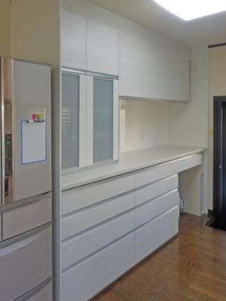 キッチン収納部（収納アフター　施工後）