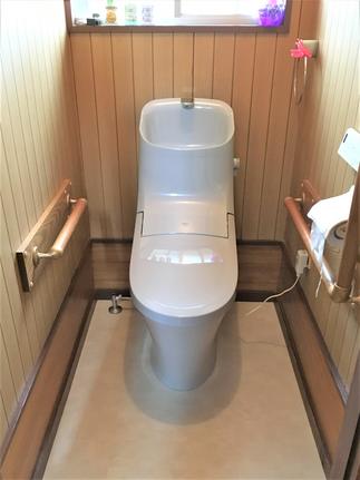 明るく爽やかなトイレ空間♪