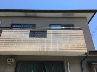 施工前外壁・ベランダ手摺壁