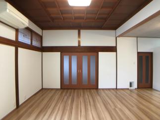 4枚引き戸を2枚へ