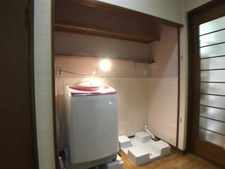 2世帯分の洗濯スペース