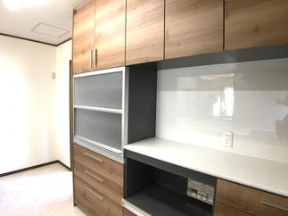 大容量の家電収納キャビネット