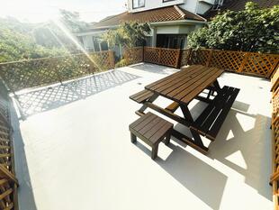 家族憩いのカーポートバルコニー