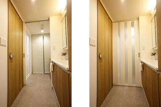 空間にゆとりを持たせながら、プライバシーを確保