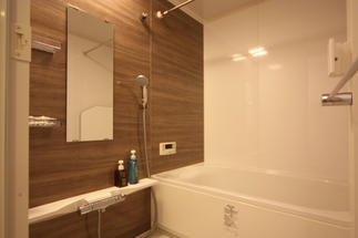 清潔なバリアフリー浴室