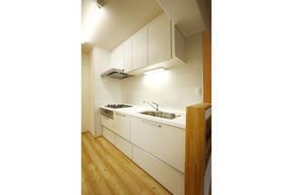 リビングが見えるキッチンはママも安心