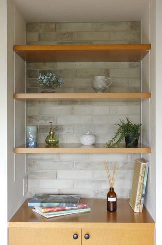 タイルが大好きな奥様とミリ単位のお打合せを重ねた、こだわりタイル。