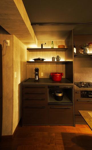 バーのような造作棚