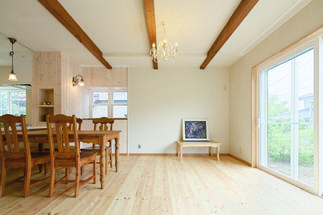 ■白×明るいブラウンでナチュラルに■