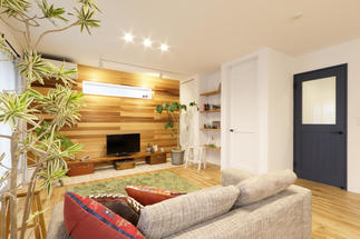 ■洋室と和室をつなげて広々リビングに■