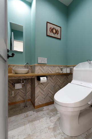 ■アクセントウォールでくつろぎ空間に■