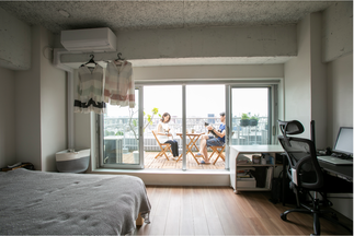 ■広々としたベランダで休日を■