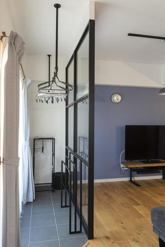 ■リビングの一角に設けたインナーテラス■