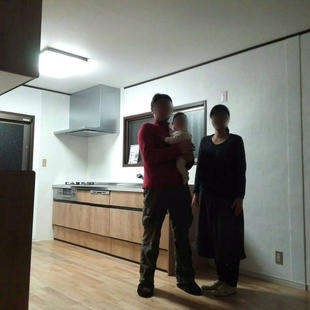 子育てしやすい、明るいOPENキッチンにリフォーム