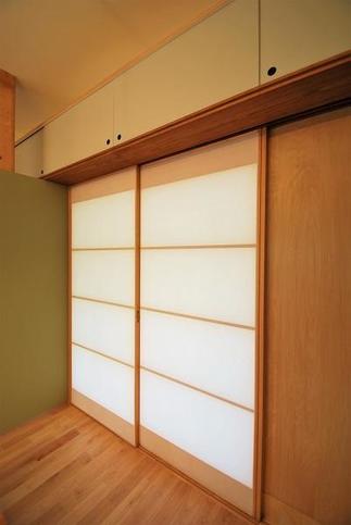 必要に応じてリビングとダイニングを仕切る2枚引戸