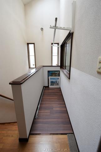 ２Fホールに物干しスペース