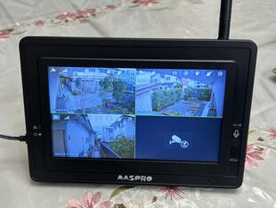 防犯対策でテレビドアホンとマスプロ製防犯カメラ設置